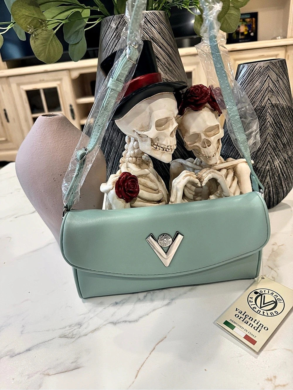 Valentino Orlandi Florentine Shoulder mint green